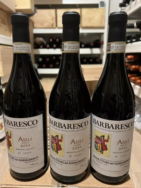 3 Flaschen Produttori Del Barbaresco Asili Riserva 2014