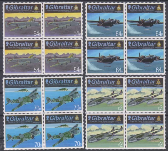 4er Blocks Flugzeuge Gibraltar  postfrisch 4531