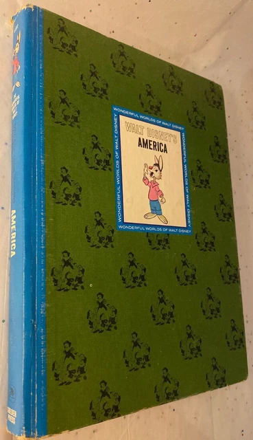 Vtg. Wonderful Worlds of Walt Disneys America HB 1965
