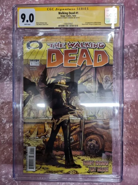 THE WALKING DEAD #1 (Image) 2003 CGC 9.0 Signed by Robert Kirkman