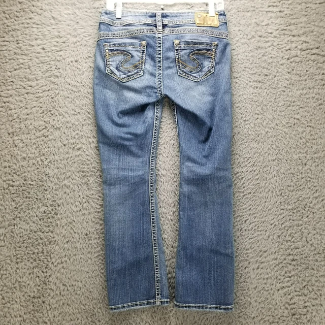 Silver Jeans 10 Women's Tuesday 16 1/2  Low Rise Bootcut Jeans