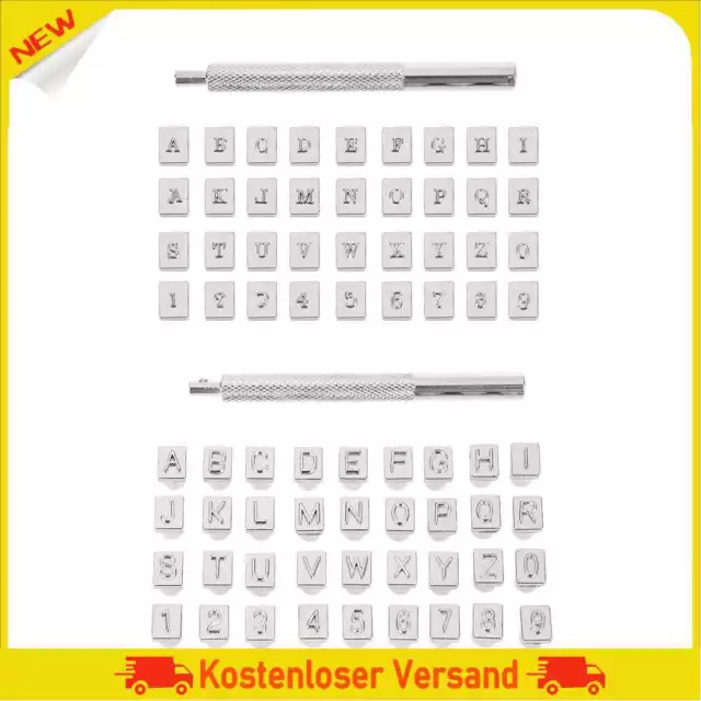 36pcs DIY Digital Steel Stamp Mini Digital Letter Punch for Leather Craft Tool