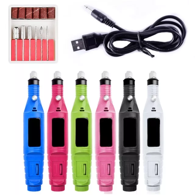 USB Mini Electric Sander Portable Cordless Rotary Tool For Nail Machine Polisher