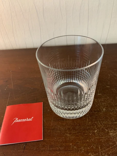 Lots 6 whisky et seau glaçons modèle Nancy cristal de Baccarat (prix du