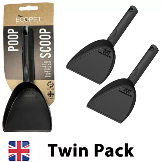 x2 PET DOG WASTE EASY PICKUP POOPER SCOOPER WALKING POO POOP SCOOP SHOVEL PICKER