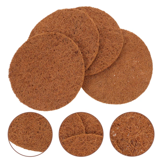 4pcs Nid de pigeon remplaçable Remplaçable Mat à fibre de coco ventilé pour le n