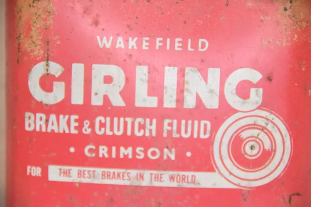 Collectable  Castrol Wakefield Gerling Brake & Clutch Fluid One Pint Tin