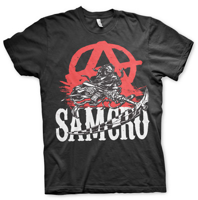 T-shirt Sons Of Anarchy - SOA SAMCRO Anarchy Reaper maglia Uomo Hybris