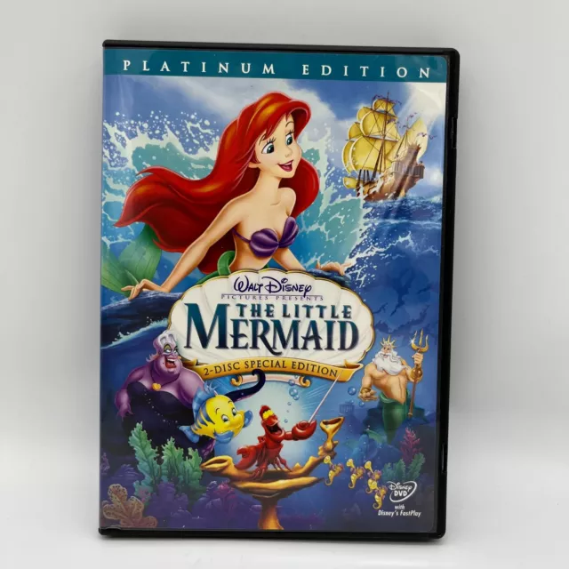 The Little Mermaid Two-Disc Special Platinum Edition DVD Set Walt Disney Rated G