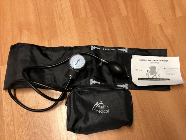 Merlin Medical Blutdruckmessgerät Aneroid Sphygmomanometer 29 cm-42 cm