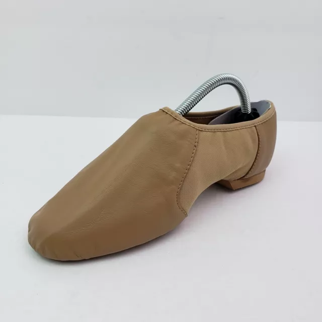 Bloch Neo Flex Womens Size 7.5 Tan Leather Slip On Dance Jazz Shoes S0495L 2