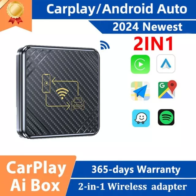 Wireless CarPlay Android Auto Box Mirrorlink Plug and Play Smart AI Box