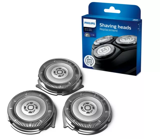 Genuine Philips Replacement Shaving Heads 1000 Series & 3000 Series SH30/50 New