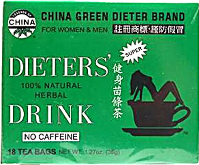 China Green Dieters Tea Dieter's Drink by Uncle Lee's Tea, 18 piece