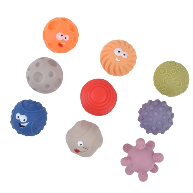 Sensory Balls 9Pcs For Sensory Exploration And Engagement Textured Multi