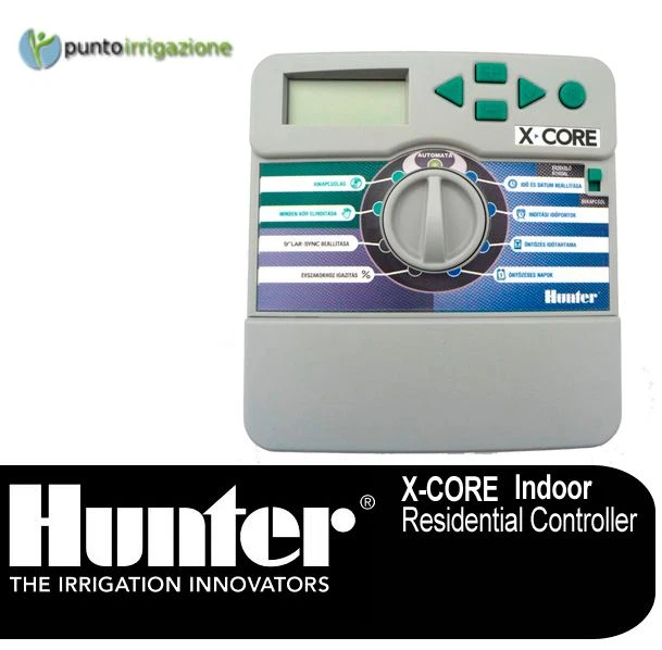 Programmatore Irrigazione Hunter X-Core-801i-E - 8 Stazioni Per Interni Con Trasformatore 230V - Foto 3