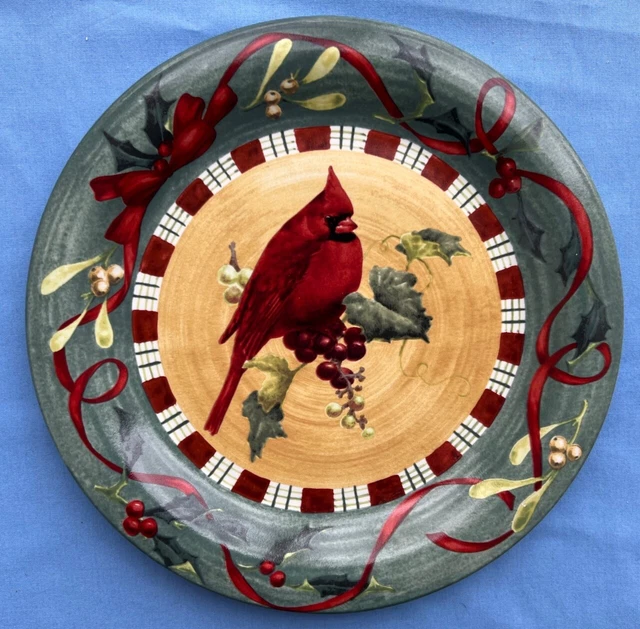 Lenox Winter Greetings Everyday Cardinal Dinner Plate