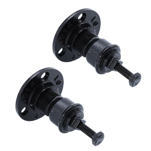 2 piezas soporte de escalera plataforma de hierro soporte de pasamanos soporte de riel de pared negro