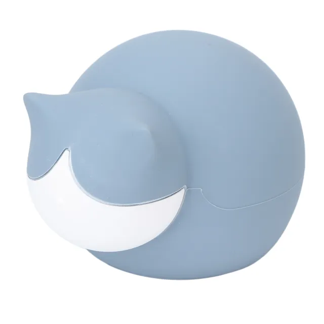 (Blue)Cat Hot Water Bottle Silicone Cute Water Injection Mini Hot Water Bag SLS