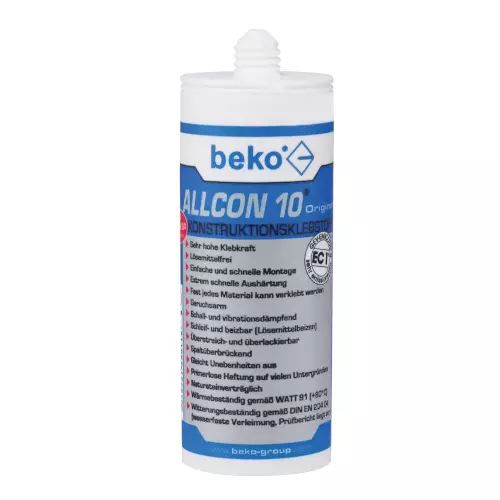 BEKO Allcon 10 Adhesivo de Construcción Pegamento 150ML Cartucho 260 100 150