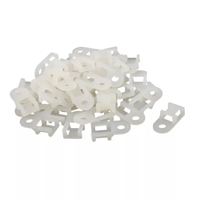 40pz montaggio fascetta Filo serracavo sella contenitore plastica 20 x 10mm