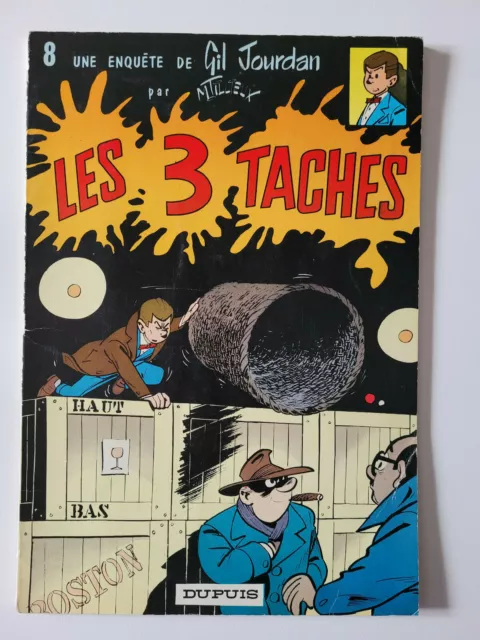 Gil Jourdan - Les 3 tâches  - Tillieux - Tome 8 - Reedition 1967 - TBE