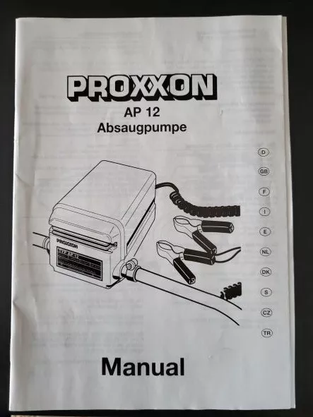 Proxxon Universal- und Ölabsaugpumpe AP 12