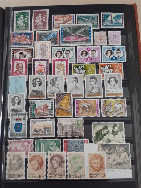 Belgien - postfrische Marken auf 3 Seiten - mit z.B. 2071-2082