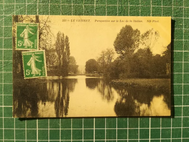 XH281 CPA Circa 1920 The Vésinet - Perspective on The Lake Of La Station