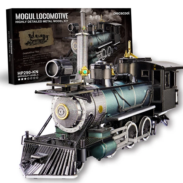 PIECECOOL 3D MODEL Kits - Mogul steam locomotive Metal Puzzle New Year ...