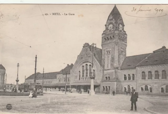 CPA 57 METZ La Gare