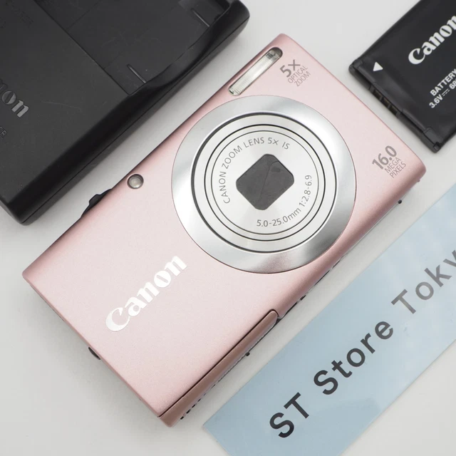 MINT] CANON POWERSHOT A2400 IS Pink 16.0MP Digital Camera w
