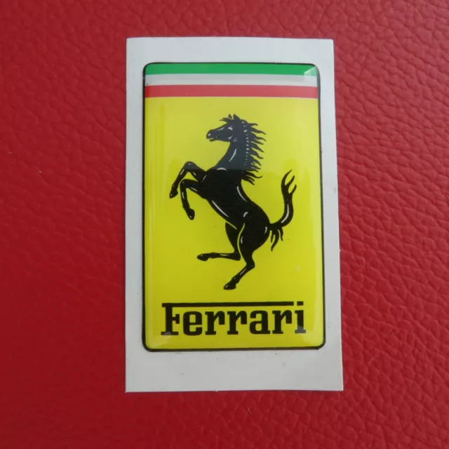 Original Ferrari Wappen Emblem Logo Cavallino BADGE 3D Aufkleber Sticker 49x30mm