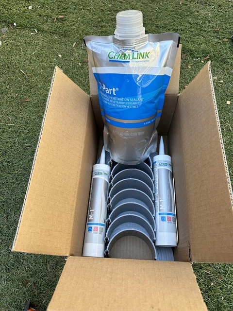 New Chemlink 4” E-Curb Kit Solar Roofing Penetration Seal F1354GR  Gray