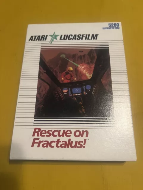 Atari 5200 Rescue on Fractalus Brand New NOS Game Lucas Films Sealed