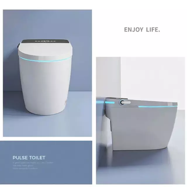 Luxury Smart Toilet: Bidet, Seat Warmer, Auto Seat/Flush, Air Dryer, Night Light 2