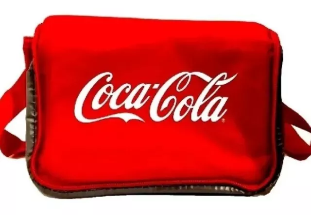 New Coca Cola Coke Cooler Bag Carry Strap Insulated Lunch Snack Drinks Tags Gift