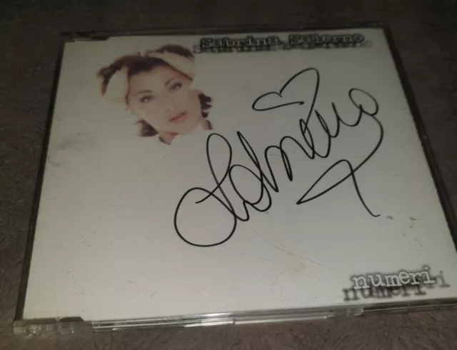 Cd Sabrina Salerno Signed Numeri Boys Hot Girl Sexy Massimo Riva  Samantha Fox