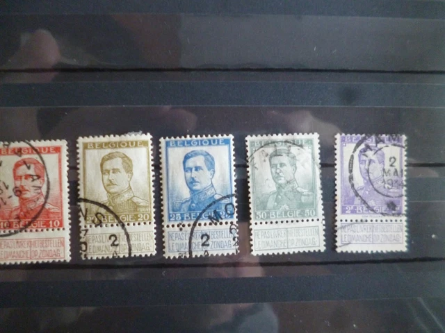 Briefmarken  Belgien    1912  Lot  gestempelt