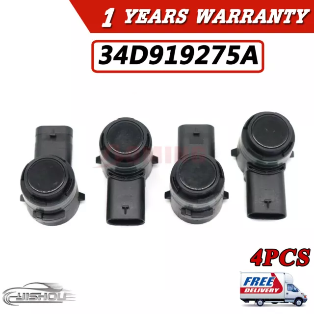 New 34D919275A 4PCS PDC Parking Sensor For VW Porsche Panamera Cayenne 911 Audi