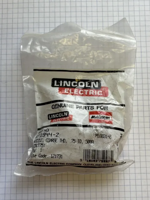 Lincoln Electric Parts - KP1944-2 - M16831-2 Nozzle 3/4" Course Thread