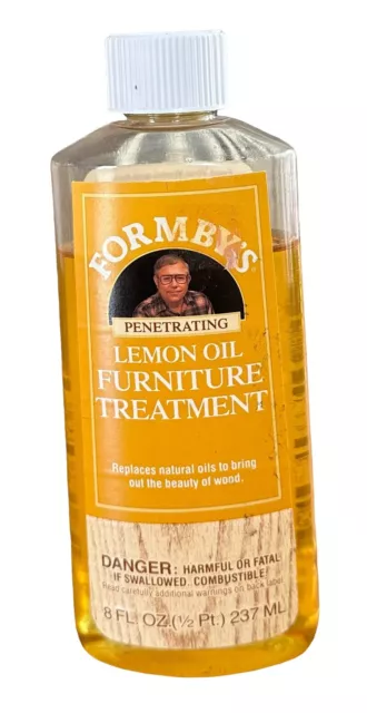 Formby’s Lemon Oil Wood Furniture Treatment 8 oz 75% Full