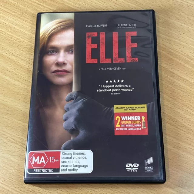 Elle DVD, Isabelle Huppert, Laurent Lafitte, Paul Verhoeven Film, Reg 2,4 & 5