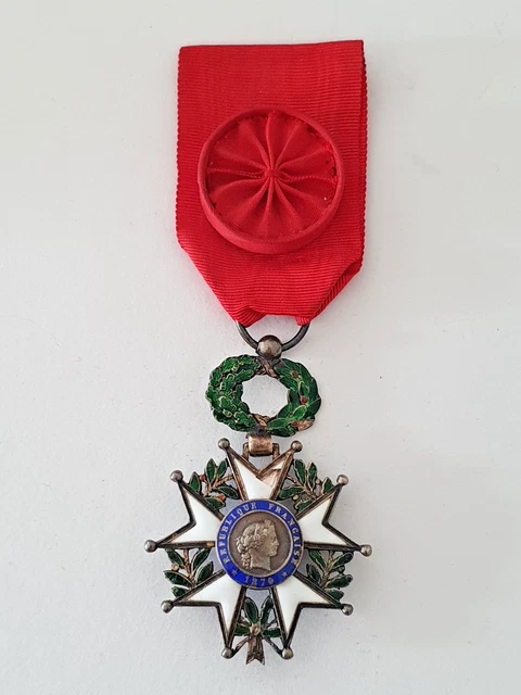Légion d'Honneur 1870 Officier argent émail luxe French Legion of Honor