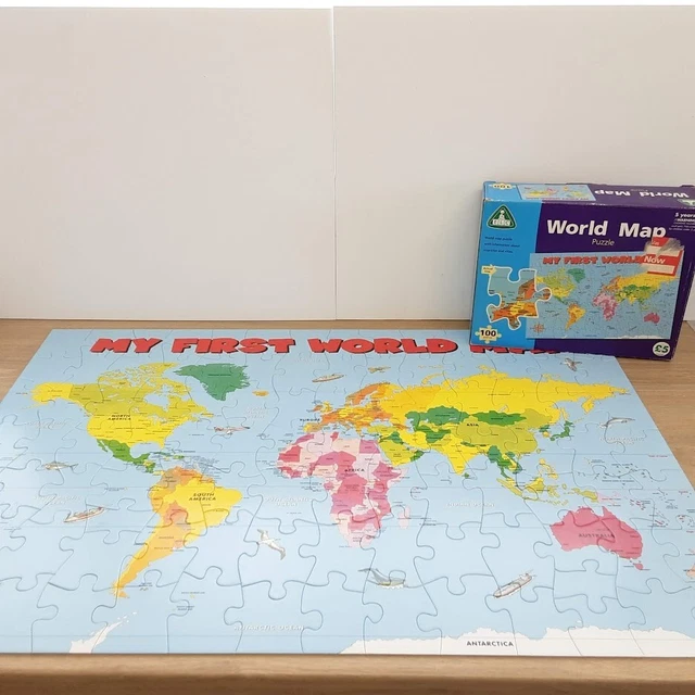 EARLY LEARNING CENTRE My First World Map Jigsaw Puzzle 100 Large Pieces