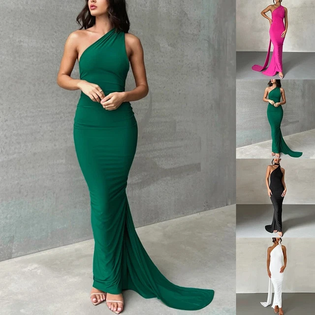 Robe De Soirée Longue Noire Strass Dos Nu - Pour Fête (Nouvel An) - Taille Petite