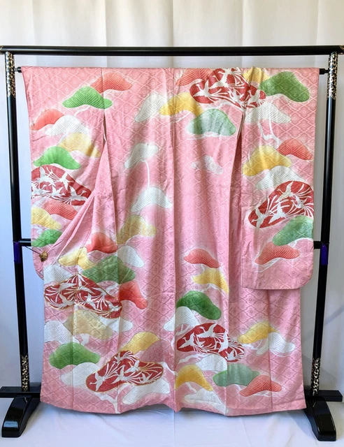 Vintage Japanese kimono - Furisode Kimono robe