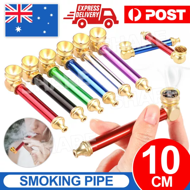 Up to 3PCS 10cm Cone Brass-Metal smoking Pipe Washable Solid Smoking Tobacco HOT