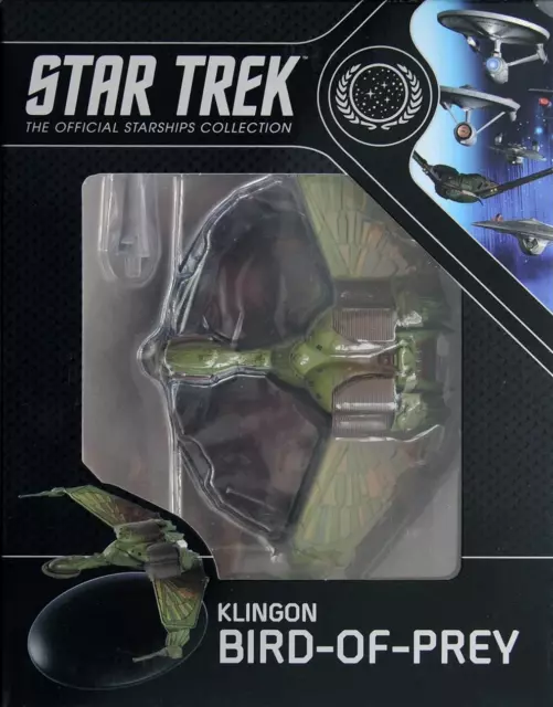 Star Trek Eaglemoss Klingon Bird of Prey Landed Position with Mini Magazine