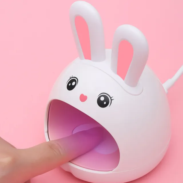 Nail Art Bunny lámpara de tostado mini secador esmalte de uñas UV luz de uñas lámpara de uñas